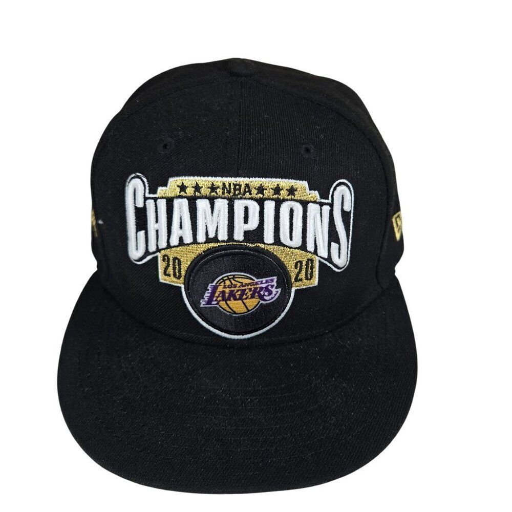 Los Angeles Lakers NBA 2020 Champions Black Adjustable Snapback Hat New Era